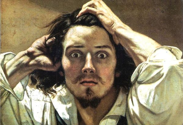 Gustave-Courbet-the-desperate-man-desparation-apognosi-pinakas