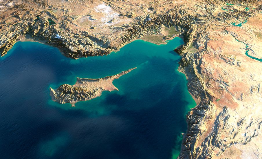 Κύπρος -φωτογραφία από δορυφόρο